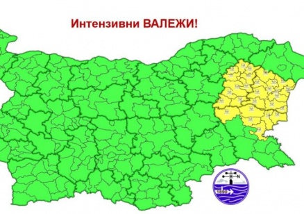 Интензивни валежи в областите Бургас, Варна и Шумен