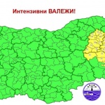 Интензивни валежи в областите Бургас, Варна и Шумен