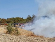 Пожар гори в Регионалното депо за отпадъци в Габрово