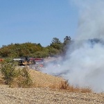 Пожар гори в Регионалното депо за отпадъци в Габрово