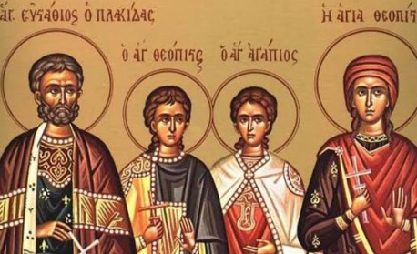 + Неделя след Въздвижение. Св. вмчк Евстатий Плакида и семейството му