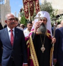 Патриарх Даниил беше посрещнат във Витлеем при първото си посещение в Светите земи