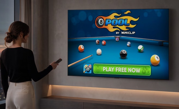 LG Electronics разширява безплатната си гейминг екосистема с хитовата игра 8 Ball Pool, която за първи път става достъпна на телевизионен екран