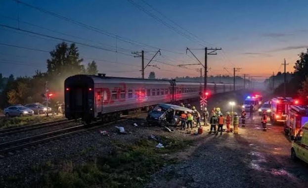6 души загинаха, а един бе ранен при сблъсък между влак и микробус в Еврейската автономна област в руския Далечен изток